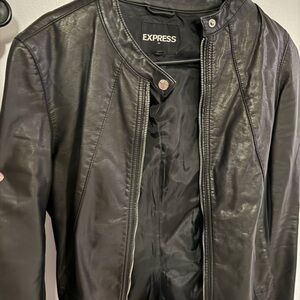 Express Black Leather Jacket